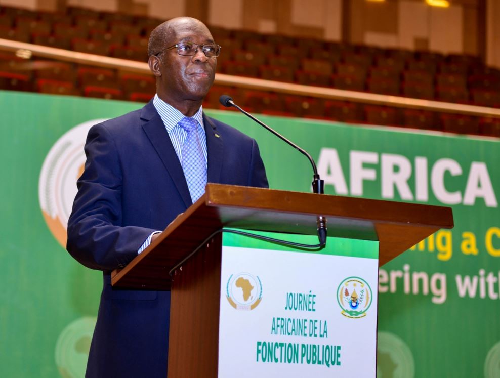 Convos4Action's tweet photo. AU commemorates Africa Public Service Day in Kigali with presence of @AmbSamate &amp; Rwandan Prime Minister #DGTrends https://t.co/w7RDsW4OXK