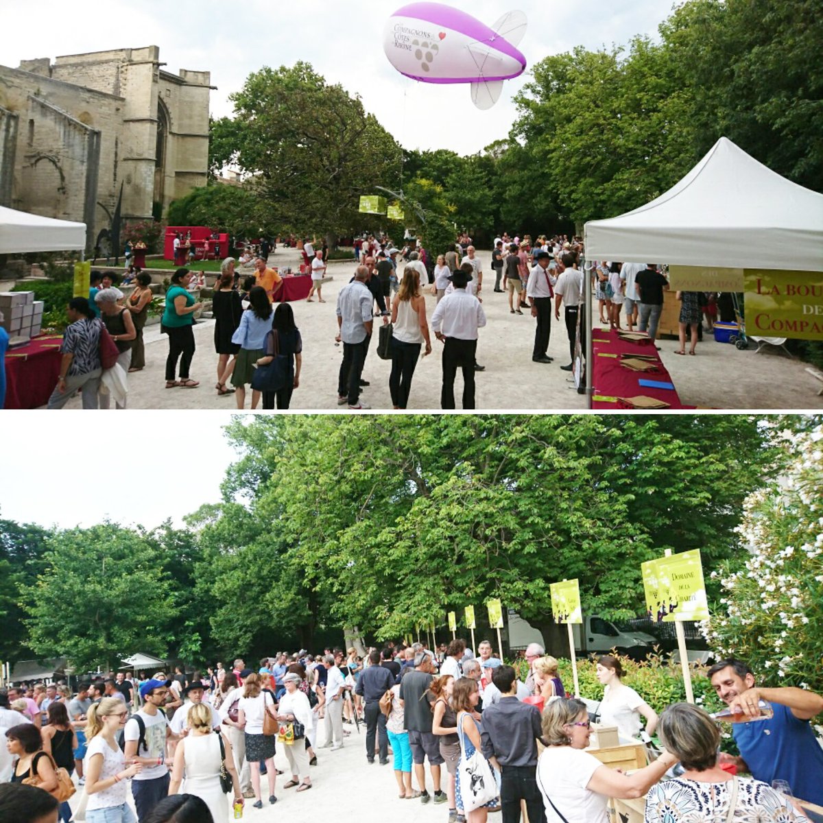 <a href="/vinetsociete/">Vin & Société</a> <a href="/Vinsrhone/">Vignobles de la Vallée du Rhône</a> Et depuis cette année, Avignon c'est aussi les #EstivalesduRhône initiées par les Compagnons des Côtes du Rhône😉 Prochain RV le 29 juin !