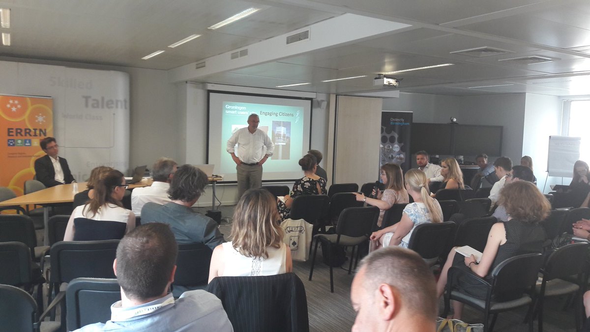 ERRINNetwork's tweet photo. ERRIN & @ICLEI #LighthouseCities event give important tips to #regions and future #FollowerCities . A thx to @WestMidsEurope for hostingπ https://t.co/I41enlQhyY
