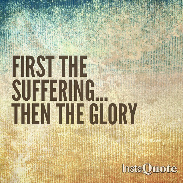 ryangraves76's tweet photo. First the suffering...then the glory. https://t.co/16EoQUYPAY