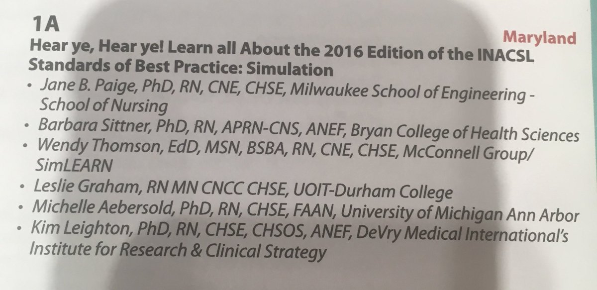 Update on INACSL Standards - #INACSL2017 #INACSL17