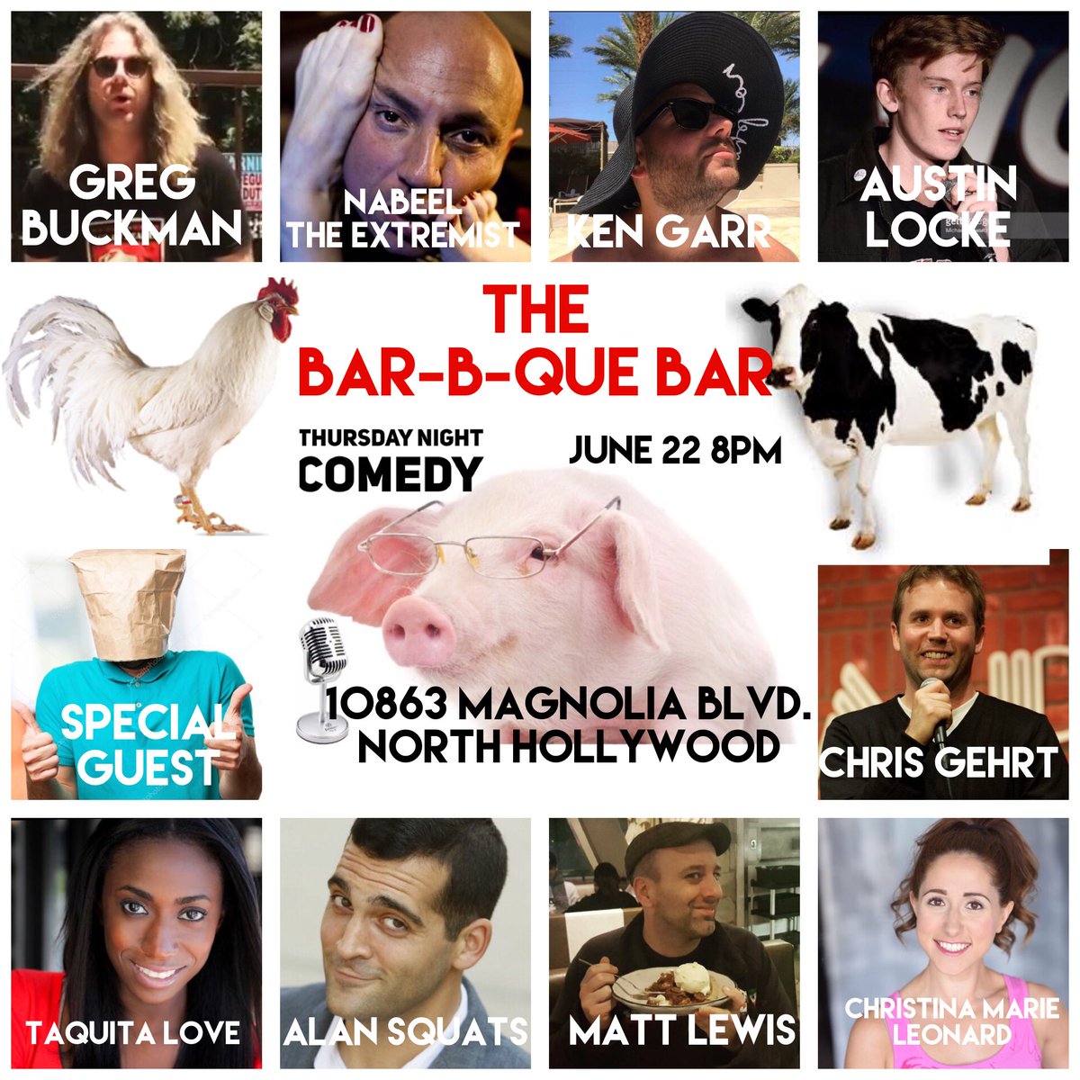NabeelTheComic's tweet photo. Hosting #comedy #show tonight . #thebarbquebar 10863 Magnolia Blvd. #northhollywood #noho #losangeles #laevents #nohoevents #thingstodoinla https://t.co/eNPJ73Q7Od