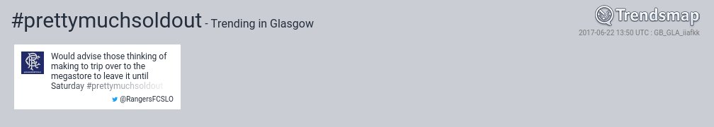 TrendsGlasgow's tweet photo. #prettymuchsoldout is now trending in #Glasgow
https://t.co/6gPoksNGz4 https://t.co/FOQl8DM6XE