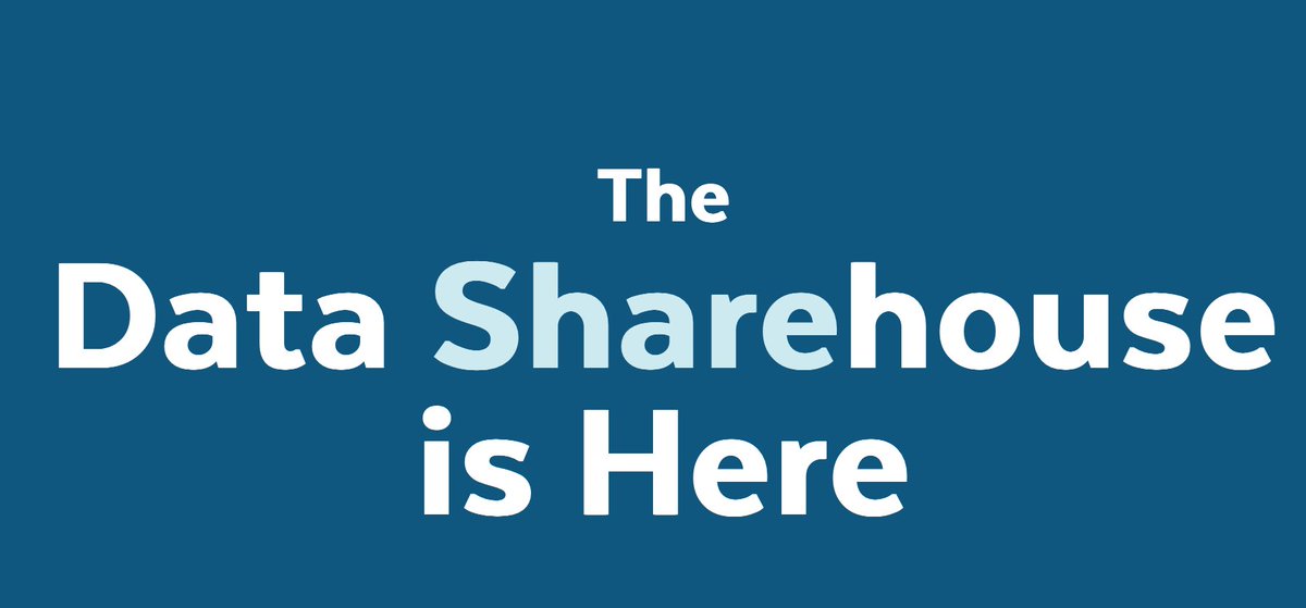 Snowflake's tweet image. Snowflake Announces Another World-First - The @SnowflakeDB #DataSharehouse has arrived! bit.ly/2tSmtCq