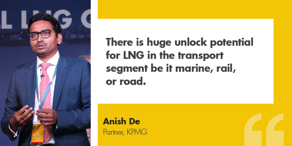 Shell_India's tweet photo. .@anishde1969 talking about upcoming trends in the Indian #LNG value chain. #ShellLNGOutlook @Gas4India https://t.co/CKyULziR08