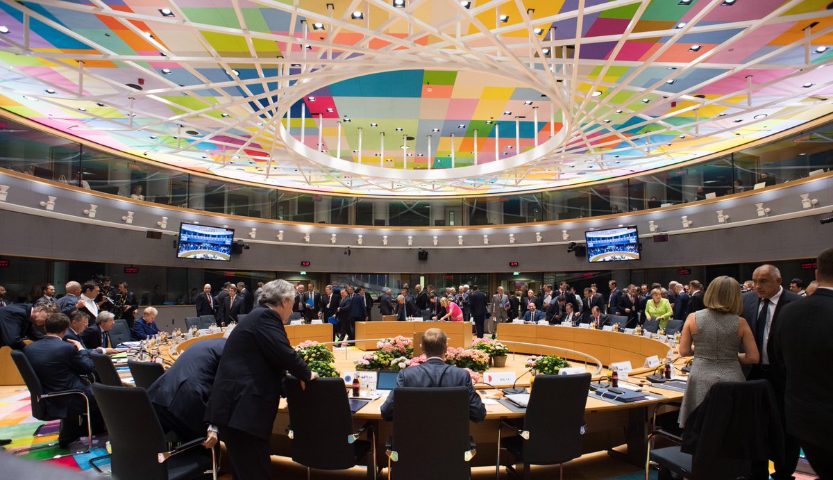 EU_Commission's tweet photo. EU leaders now in Brussels.Focus on making Europe a more secure, sustainable&prosperous place for citizens. A strong, open & global EU #EUCO https://t.co/wTcQV1TO7J