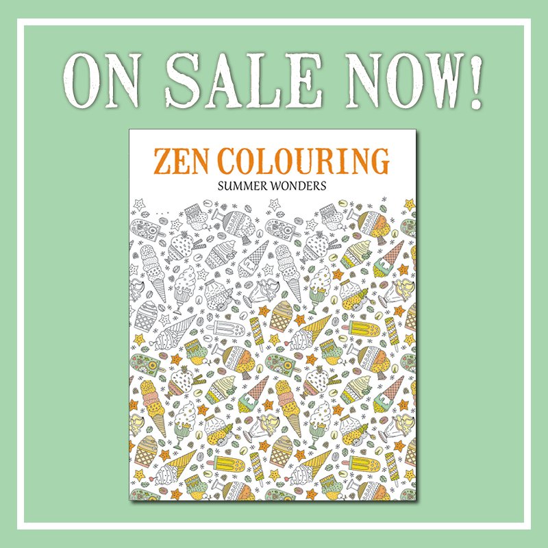 Get creative with the gorgeous colours of the season with Zen Colouring: Summer Wonders! Available now!