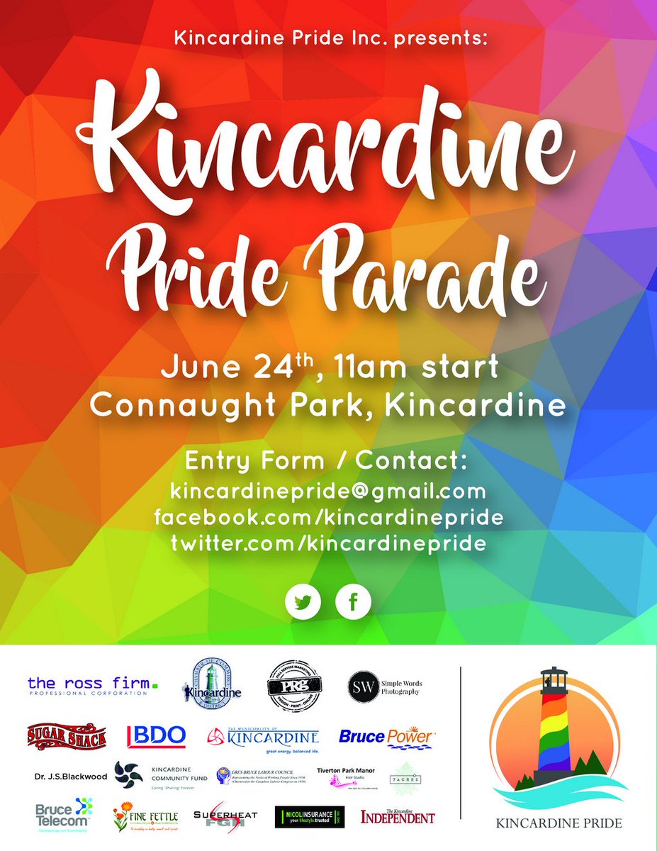 PrideKincardine's tweet photo. @LisaThompsonMPP #Formosa #Teeswater #Chepstow #Mildmay #Paisley #Chesley #TractorTour join us in #Kincardine Sat. vs #rural #homophobia & #intolerance🌈🇨🇦👍 https://t.co/Jyx80MyeE5