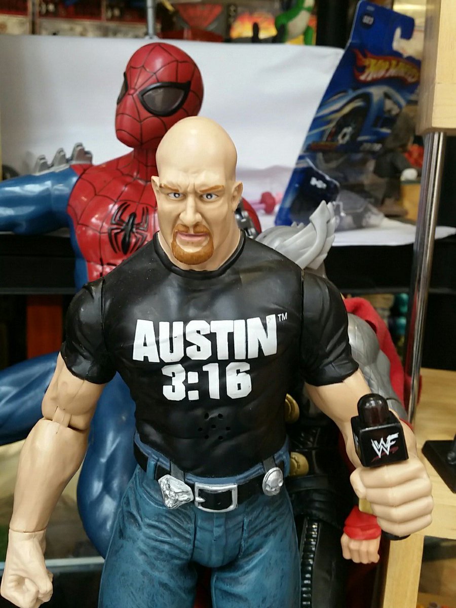 Get a taste of #WWF with this Steve Austin #figure at <a href="/SK_MarketPlace/">SK Market Place</a> #stockport #Collectibles  #Wrestling