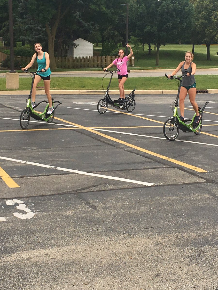 DGSCC's tweet image. Cross training group getting some miles in using our fleet of Elliptigos! #trainingSmart
