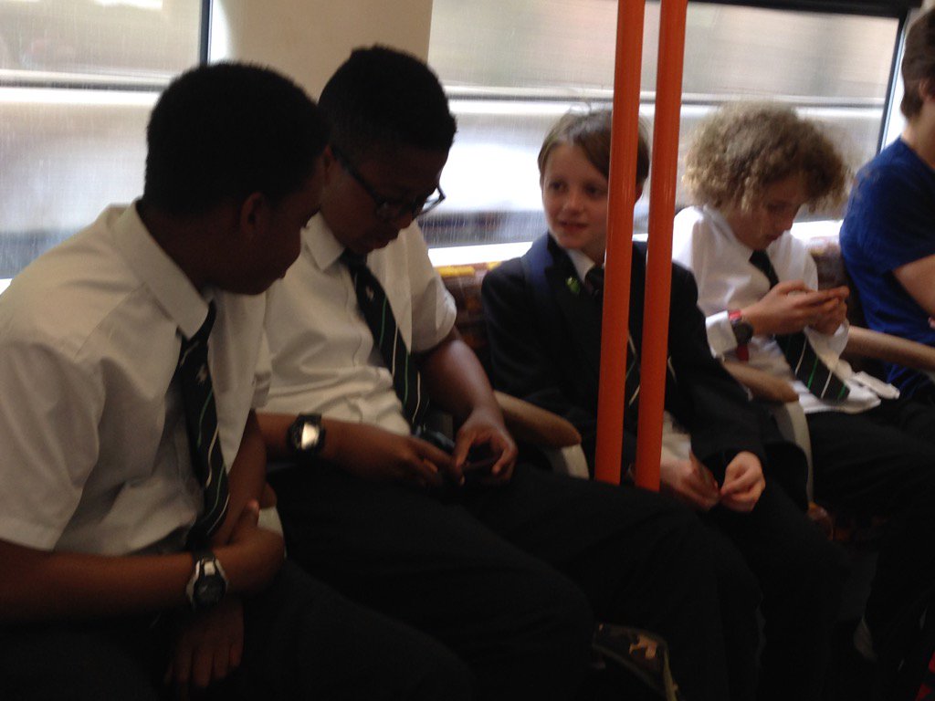 English_FHS's tweet photo. Yr 7 English Ambassadors on way to Facing History event https://t.co/VCyr0zLtlT
