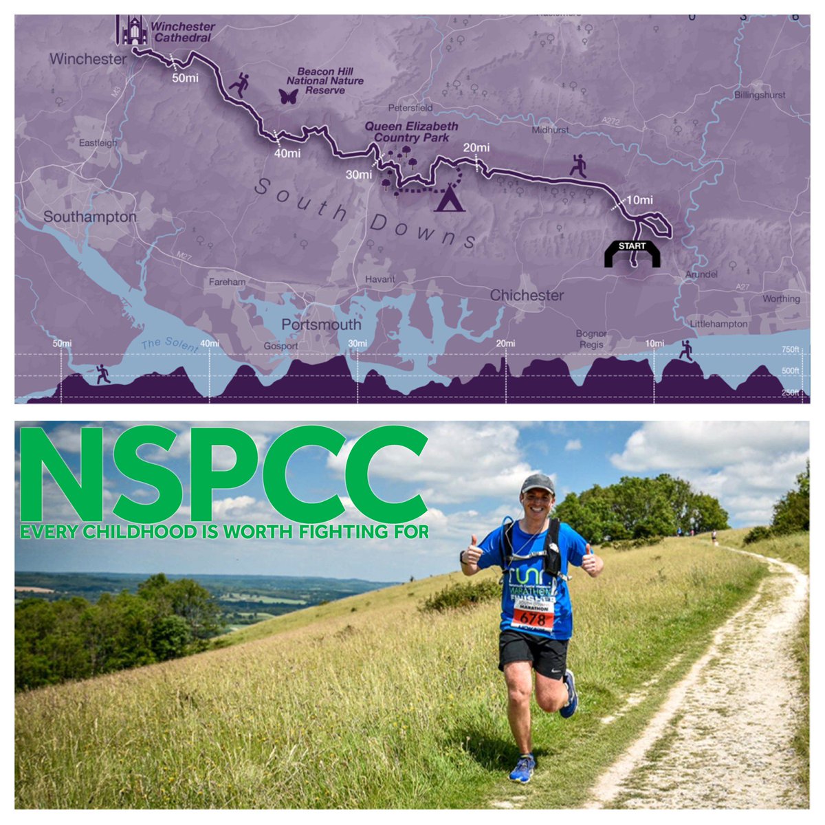 On Sat I’m running a DOUBLE MARATHON from Arundel - Winchester! I’ve decided to raise some money for the NSPCC! >
justgiving.com/fundraising/ma…