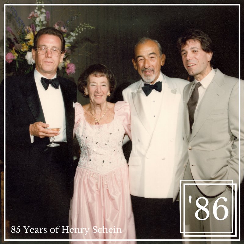 HenrySchein's tweet photo. 1986: Henry and Esther Schein celebrate their 50th wedding anniversary with their sons, Jay and Marvin. #TBT #Schein85 https://t.co/WQ8ZA8PPG1