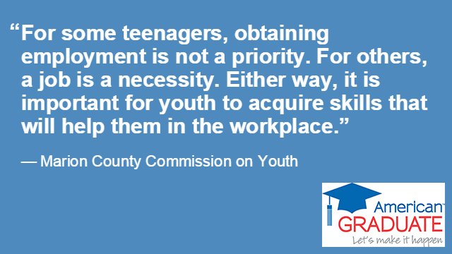wfyi's tweet photo. Learn about the Project Indy program to help prepare youth for employment in this week's #AmGradIndy blog: https://t.co/cUUExTwlhr https://t.co/ibqkR4O7g4