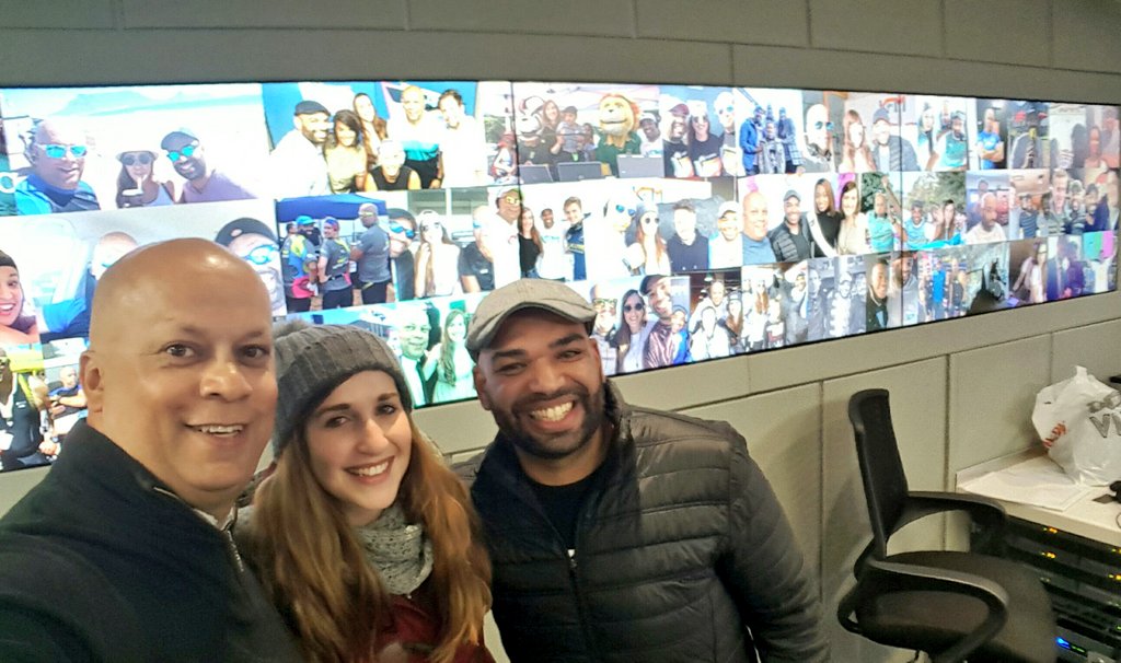 jeremyharris55's tweet photo. Behind us...a million memories on the #KFMdrive as we mark @Rob_Vember's last show today. I will not cry...!! https://t.co/uJteDnr1w3