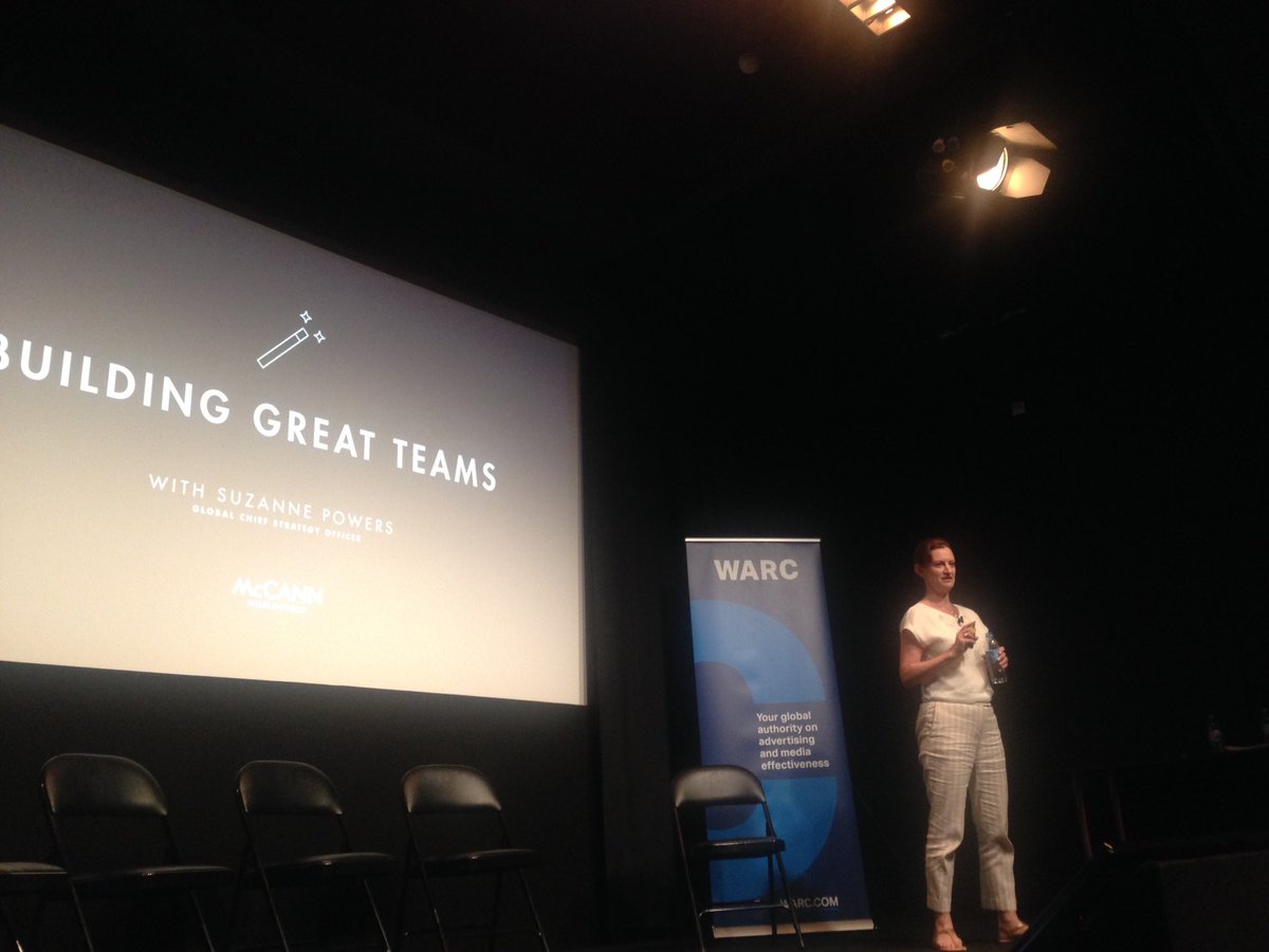 LuisaSEvans's tweet photo. Final #WARCincannes speaker of the day @SuzanneSPowers on building great teams https://t.co/QOGkHC6i74