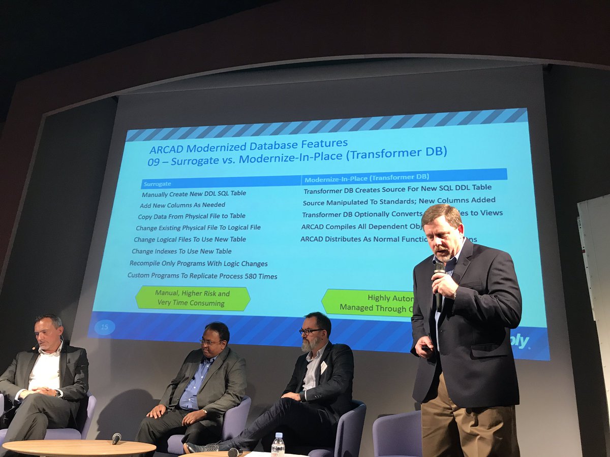 #arcad25, David Shearer, presented successful database modernization with ARCAD devops and modernization solution...