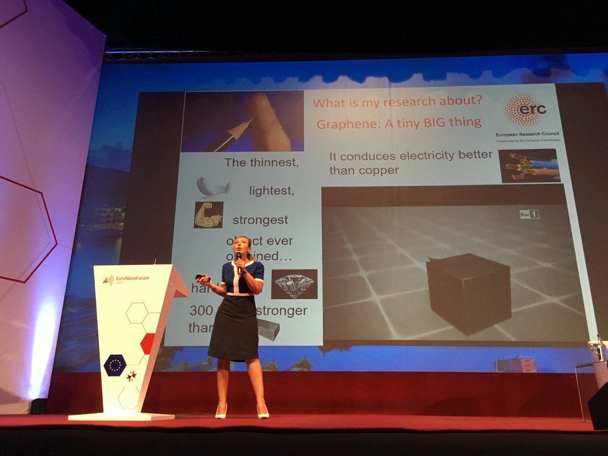 Valeria Nicolosi from <a href="/ERC_Research/">European Research Council (ERC)</a> on the frontier of graphene application #nanotech #ENF_2017