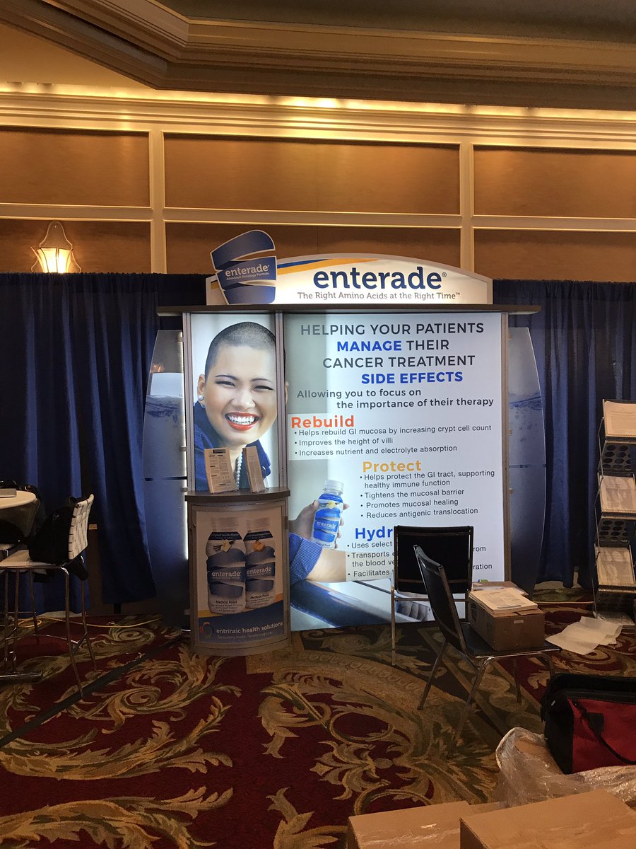 LaLuqueMD's tweet photo. @enteradeUSA is getting ready for you @CancerCareMASCC. Come and visit booth #16 at #MASCC17. Supportive Care is our #1 priority. https://t.co/bO8wAFDZqh