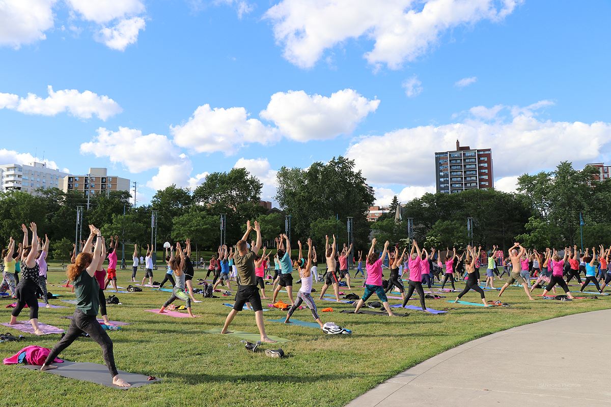 Photos from our #PortCredit Int Yoga Day are now up on our Facebook Page facebook.com/portcreditbia/ @SWAThealth  <a href="/yoga7seven/">Yoga Seven</a> Lokaii Lifestyle