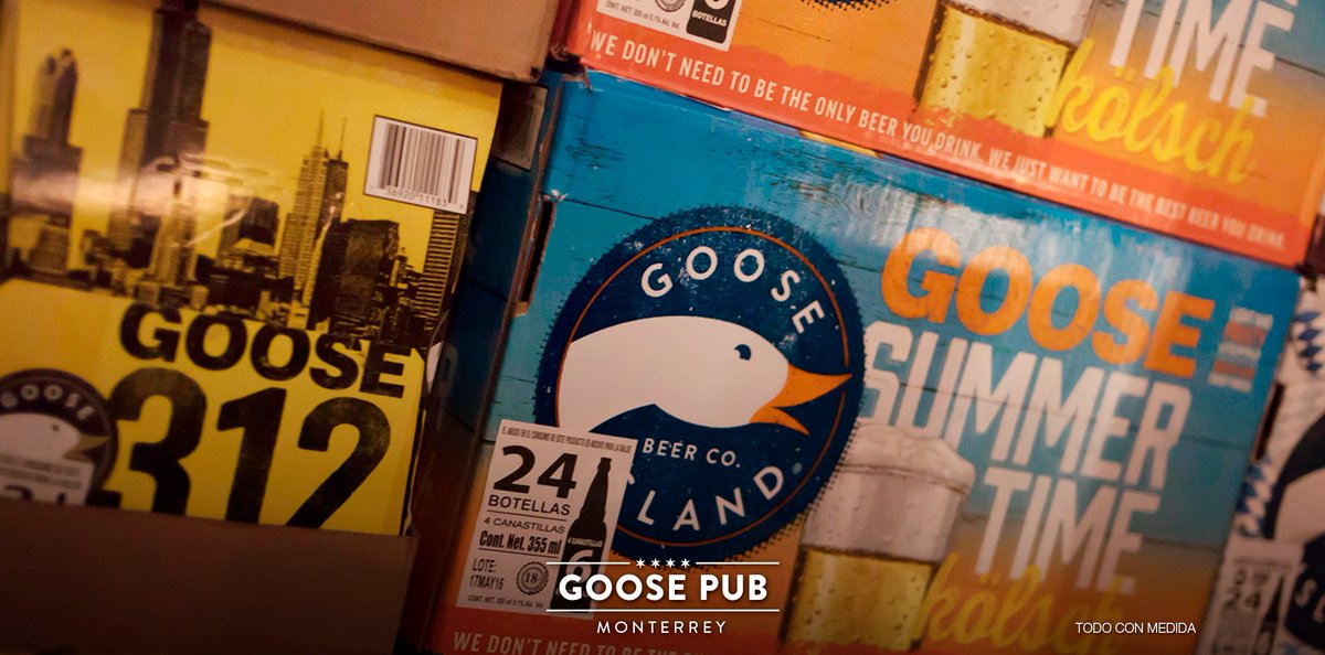 GoosePubMTY's tweet photo. No necesitamos ser la única cerveza que tomes, sólo queremos ser la mejor cerveza que bebas. #Goose #SummerTime https://t.co/Pic536lBZX
