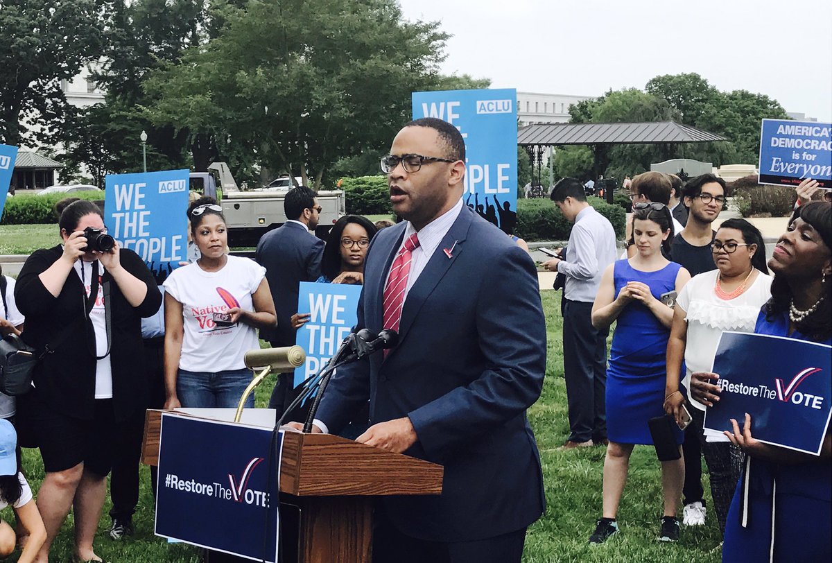 .<a href="/RepVeasey/">Rep. Marc Veasey</a> of Texas, where the state's voter ID law has been ruled against five times, is calling for a VRA restoration. #RestoreTheVOTE