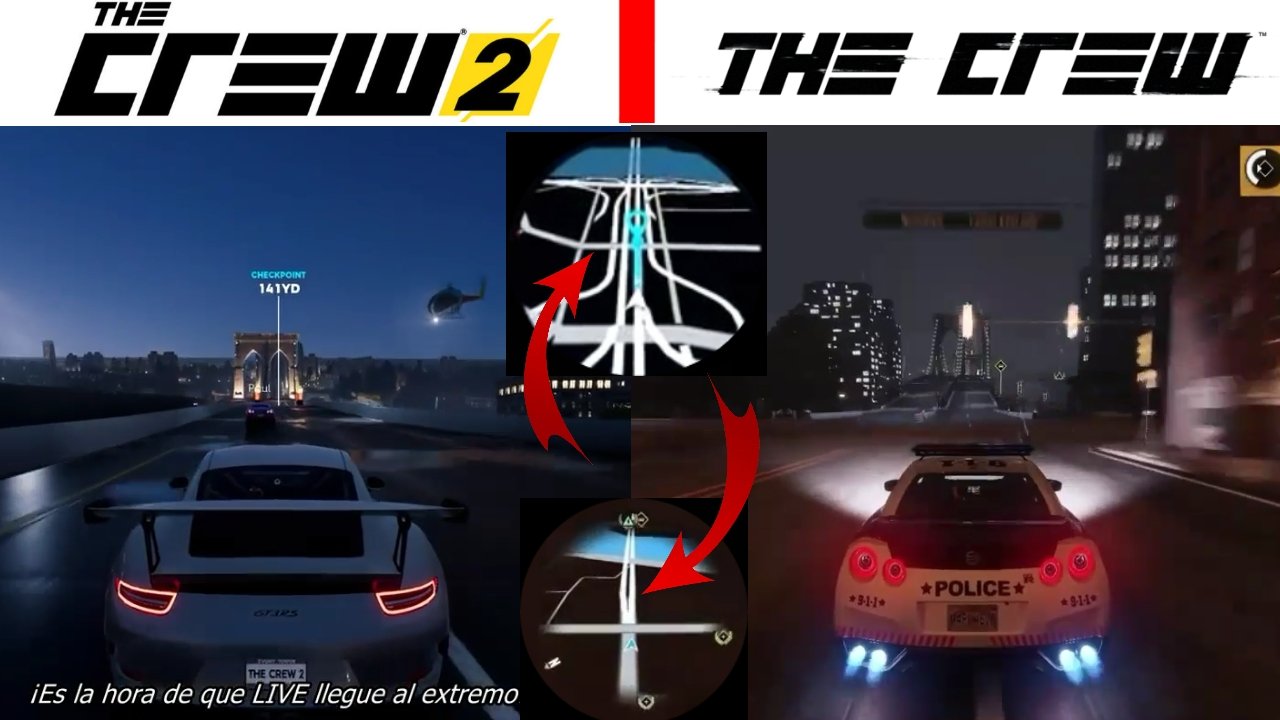 The Crew vs. The Crew 2  Map Comparison 