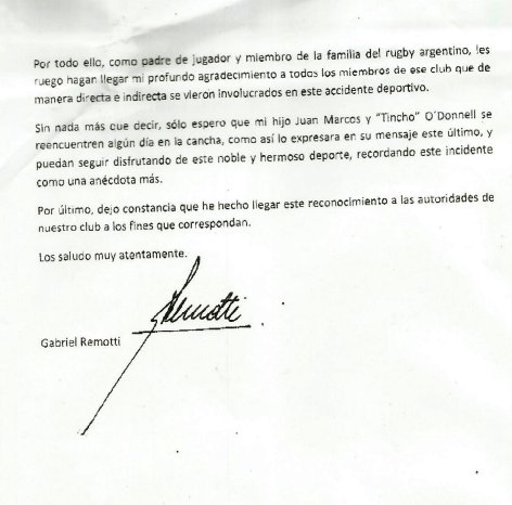 BAC1896's tweet photo. ¡Estos gestos nos llenan de orgullo! Compartimos la carta que Gabriel Remotti, padre de un jugador de M17 de @CNaval_Rugby- nos envió. https://t.co/bZ8cz8dg1a