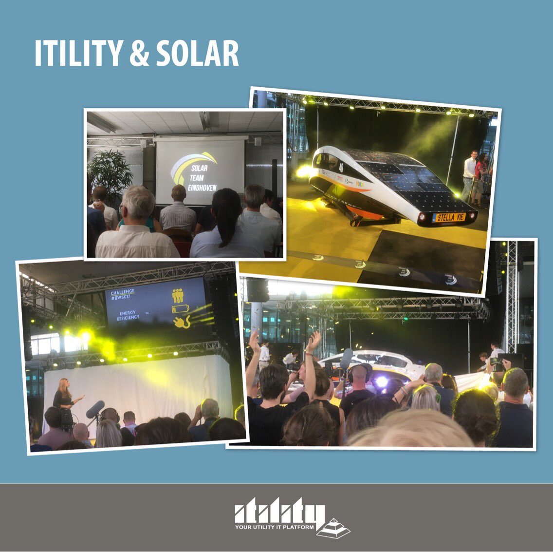 itilitybv's tweet photo. Meet STELLA VIE - a 5-person solar family car, driving sustainability to a new level. Congrats team! #StellaVie #STE17 #BWSCDutchAreReady https://t.co/rPKvDPBvhp