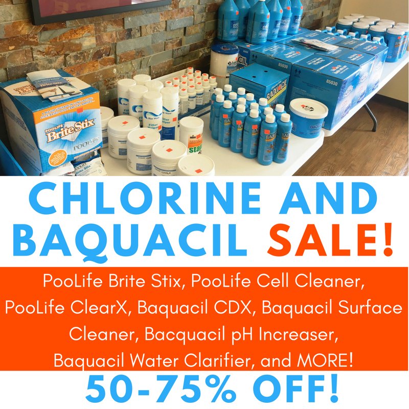 fishelpools's tweet photo. We've got a GREAT summer sale on chlorine, Baquacil products, and more. 50-75% off!! Come in or give us a call today. 417-886-6699 https://t.co/XVLpe83BFQ