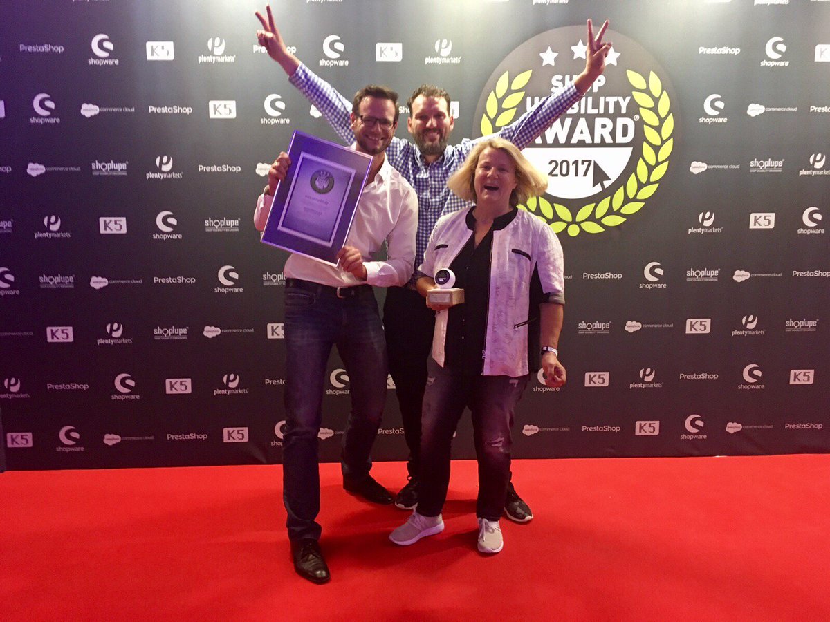 SteveH80's tweet photo. Onmyskin shop usability award 2017! #K5BLN #OXID #daisdasding https://t.co/oLZ9F9b7d9