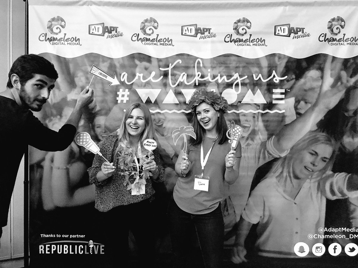lisatyldesley's tweet photo. Too much fun at #DigiDay! #CDMatDD #WayHome @Chameleon_DM @AdaptMedia 😎 https://t.co/xS1BQAqHFr
