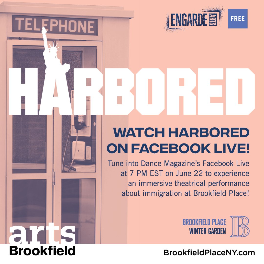 Dance_Magazine's tweet photo. We're going LIVE @Brookfieldplny tonight at 7 PM EST w/ an exclusive look at the premiere of #HARBORED! Tune in on our Facebook page. https://t.co/3DGFbxokpp