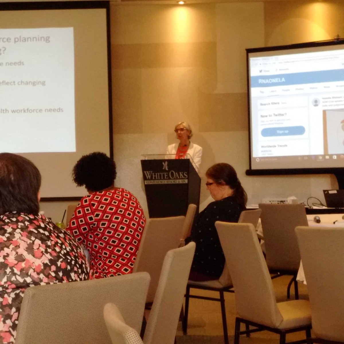 janeydor's tweet photo. #RNAONELA Carol Timmings RNAO President and CNO speaking on Health Workforce Planning https://t.co/mgCK7aG0tB