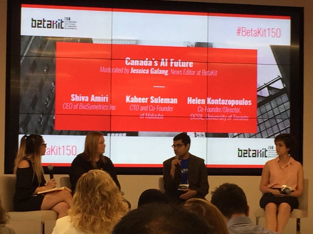 This is the time to "step-up" and take on the huge opportunity with A.I. @helenissocial #BetaKit150 #wethestartupnorth