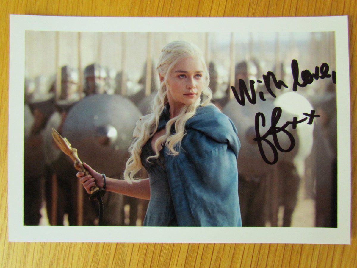 AfChildFund's tweet photo. Item 11 - a signed photo of @GameOfThrones star @emiliaclarke https://t.co/N4Efm4pzs7 @SCWeek2017 #WinterIsHere #GoTS7 #BidGenerously https://t.co/greIBo2ep4