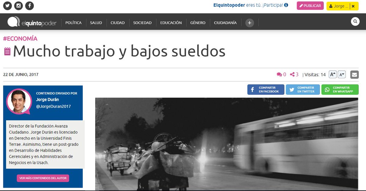 JorgeDuran2017's tweet photo. Lea en @elquintopoder opinión sobre Mucho trabajo y bajos sueldos. Detalles: https://t.co/DQ2nsRCiGQ https://t.co/aWxd7KZ3W1