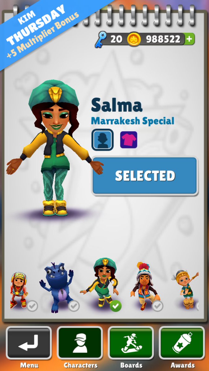 BtsBushido's tweet photo. New character for Subway Surfers!! https://t.co/r8hCna0BhM