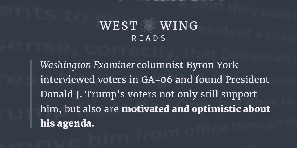 West Wing Reads: 45.wh.gov/6vLXWT