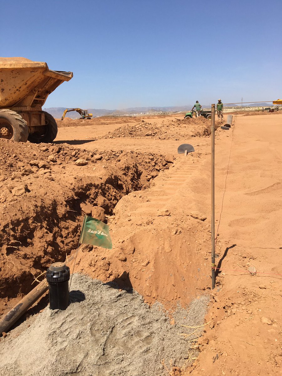 The first Sprinkler head installed at the new desert springs cricket ground, Spain <a href="/DesertSpringsES/">Desert Springs Spain</a> @Grassjunkie @the_iog <a href="/mattmaynard25/">Matt Maynard MBE</a>