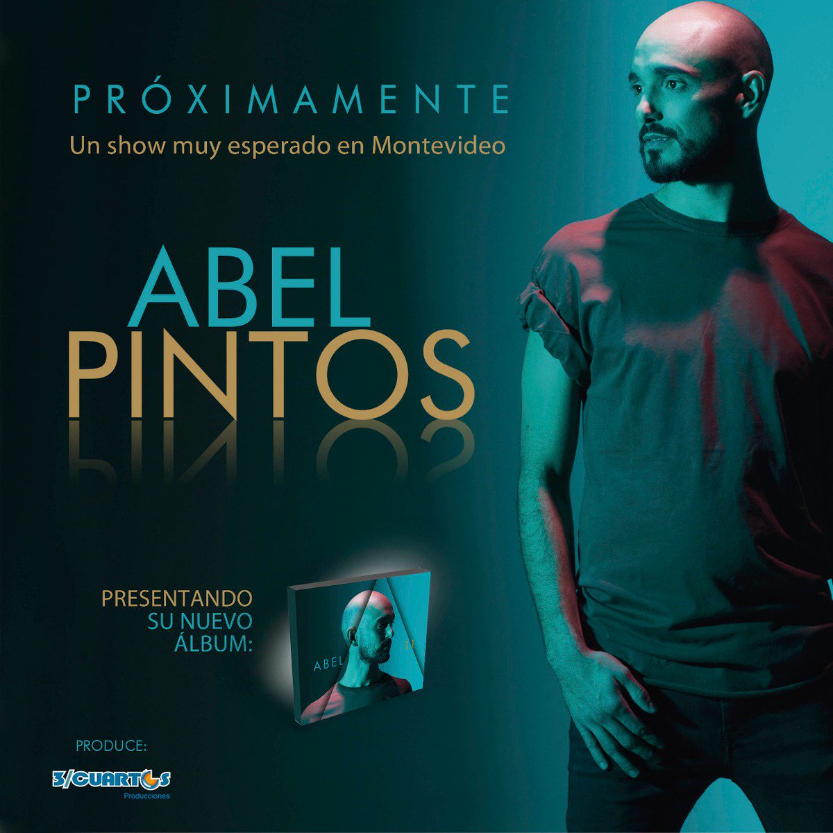 Muy buenas noticias!!🎵👏 <a href="/AbelPintos/">ABEL</a> proximamente en #Montevideo #Uruguay #show presentando su ultimo disco <a href="/SonyMusicUru/">Sony Music Uruguay</a>