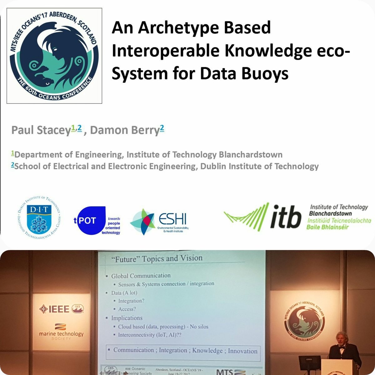 p_stacey's tweet photo. Great to present @oceans17abdn this morning. Delighted integration and knowledge included in future vision @itbdublin @ESHI_DIT @GRS_DIT https://t.co/Rhv6hlRDOI