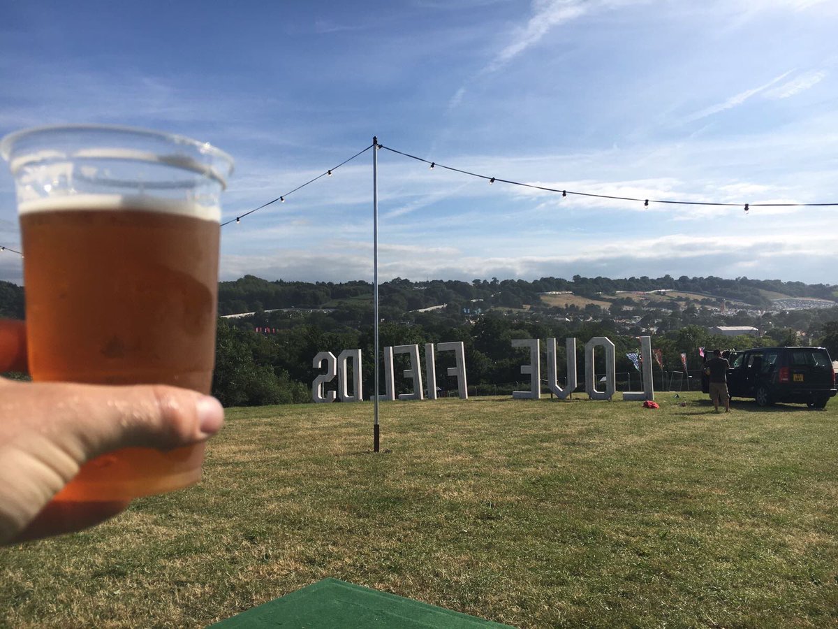 MeantimeBrewing's tweet photo. If you're at #Glastonbury2017 @GlastoFest make your way to #LoveFields bar and crack open a can or two of the good stuff in the sunshine https://t.co/eiXRkdwfbE