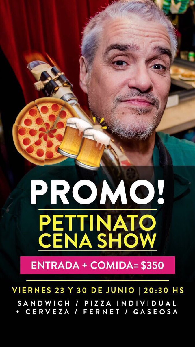 rpettinato's tweet photo. SORTEO 2 ENTRADAS 
ENTRE RT

PETTINATO CAFÉ CONCERT

VIERNES 23 DE JUNIO - 21HS 

SALA CRASH - URIARTE 1271

Reservas 1150552215 https://t.co/04c7snbZwc