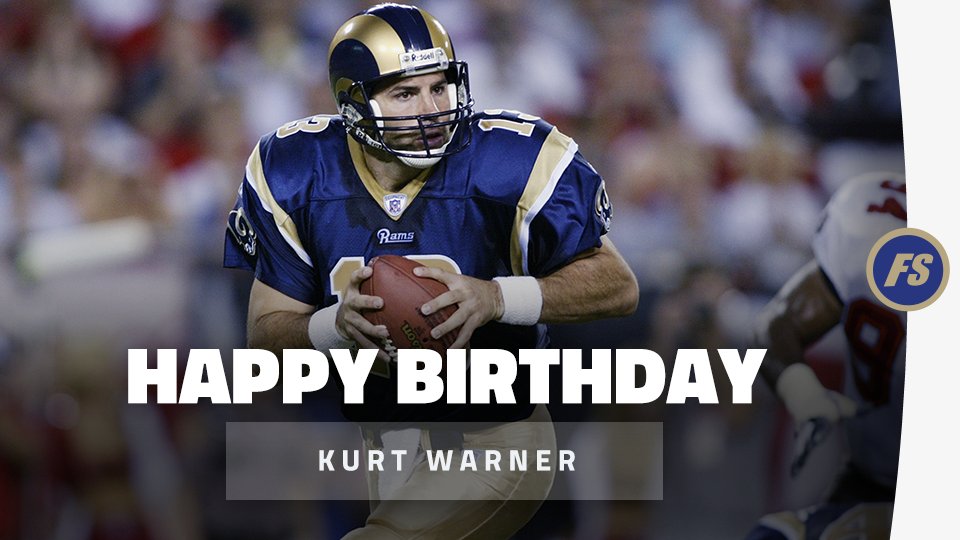 Happy Birthday to former Super Bowl MVP and 2x MVP Kurt Warner ( 