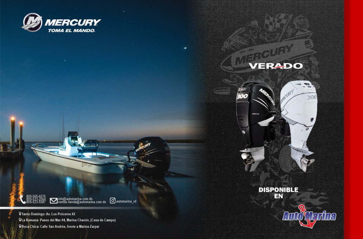 automarinard's tweet photo. Toma el control con el poder del Verado, que #MercuryMarine y #AutoMarina te ofrecen. https://t.co/KmqLAA7AEM