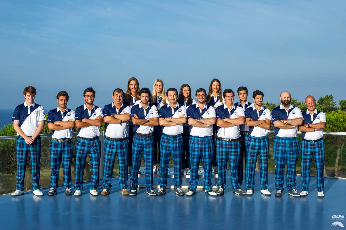WCGCmedia's tweet photo. WCGC Team is ready for the World Final! We hope you to have a great experience and enjoy your time here in Cascais ⛳️
#WCGCFinal https://t.co/TRMZjSDtcR