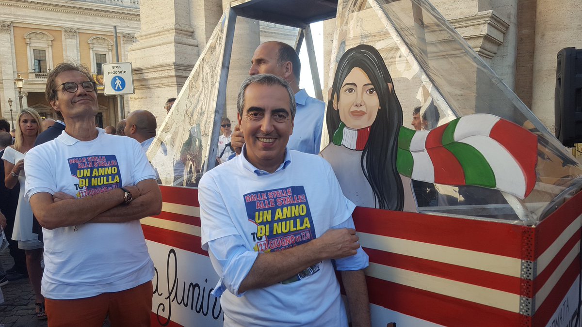gasparripdl's tweet photo. Inauguriamo la funivia di Roma. 
#Raggi #1AnnodiNulla #DalleStellealleStalle  #VirginiaDay https://t.co/KGQVpmr7S5