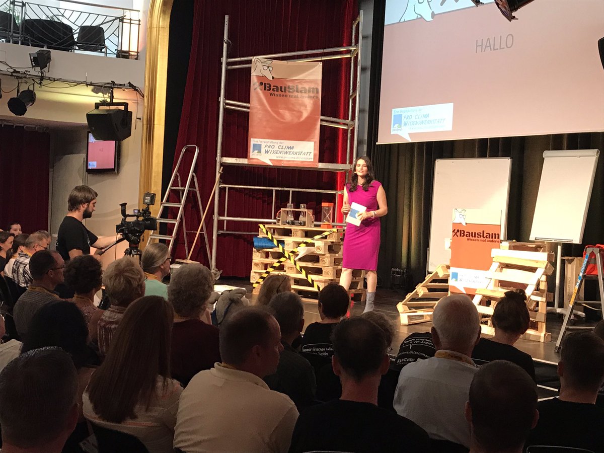connylaessing's tweet photo. #BauSlam im Schwetzingen. Bauphysik mal anders. @proclimaDE https://t.co/exXR2Y1Ok6