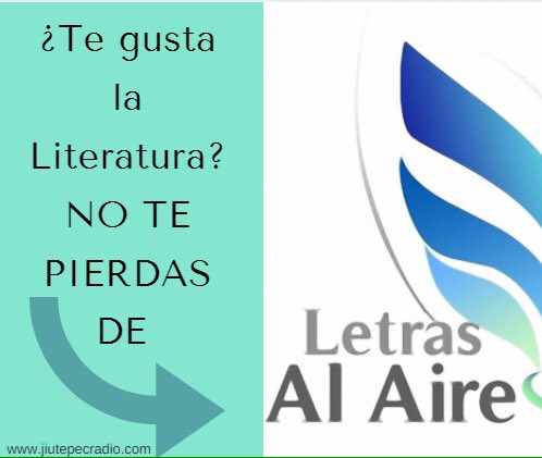 JiutepecRadio's tweet photo. Escucha #LetrasalAire y conoce la vida y obra de los escritores Latinoamericanos más importantes. https://t.co/Oo3EW8oSWY https://t.co/251YqaElqr